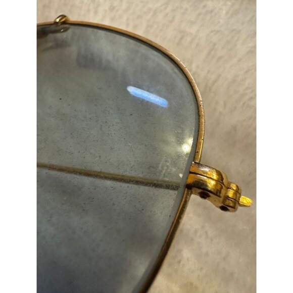 Ray-Ban B&L Aviator Gold Blue Lens Sunglasses w/ Case - Picture 2 of 4